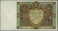 50 złotych 1.09.1929, seria DR, skośne ugięcie p