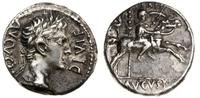 denar 8 pne, Lugdunum (Lyon), Aw: Głowa cesarza 