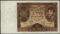100 złotych 9.11.1934, seria C.B., bardzo ładny 
