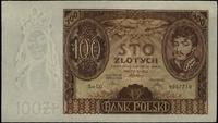 100 złotych 9.11.1934, seria C.O., prawy dolny r
