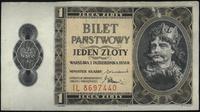 1 złoty 1.10.1938, seria IL, mały ubytek farby n