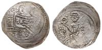 denar I poł. XIII w., Aw: Książę siedzący na tro
