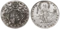 1 escudo 1816 B, Bolonia, srebro 26.48 g, Dav. 1