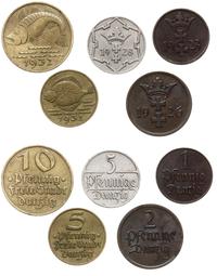 zestaw 5 monet, Berlin, w zestawie: 1 fenig 1923