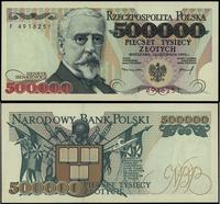 500.000 złotych 16.10.1993, seria F, numeracja 4