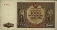 1.000 złotych 15.01.1946, Seria E, mała plamka n