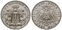 Niemcy, 3 marki, 1909 J