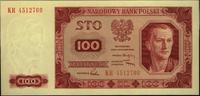 100 złotych 01.07.1948, Seria KR, idealnie zacho