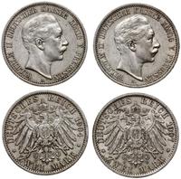 Niemcy, zestaw 2 x 2 marki, 1904 A, 1907 A