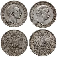 Niemcy, zestaw 2 x 2 marki, 1899 A, 1907 A