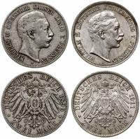 Niemcy, zestaw 2 x 2 marki, 1899 A, 1911 A