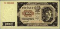 500 złotych 01.07.1948, Seria CC, pięknie zachow