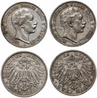 Niemcy, zestaw 2 x 2 marki, 1902 A, 1904 A