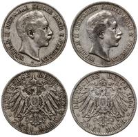 Niemcy, zestaw 2 x 2 marki, 1899 A, 1904 A
