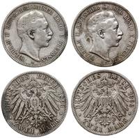 Niemcy, zestaw 2 x 2 marki, 1893 A, 1903 A