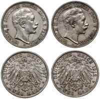 Niemcy, zestaw 2 x 2 marki, 1907 A, 1912 A