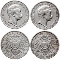 Niemcy, zestaw 2 x 2 marki, 1900 A, 1904 A