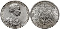 3 marki 1913 A, Berlin, popiersie cesarza w mund