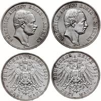 Niemcy, zestaw 2 x 3 marki, 1909 E, 1912 E