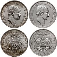 zestaw 2 x 3 marki 1910 E, 1913 E, Muldenhütten,