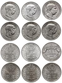 zestaw 6 x 2 korony 3 x 1912, 2 x 1913, 1 x 1912