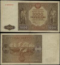 1.000 złotych 15.01.1946, seria D, numeracja 000