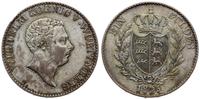 gulden 1825, Stuttgart, srebro 12.63 g, nierówna