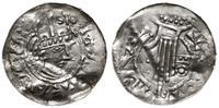 denar 1002-1024, Aw: Głowa w koronie w prawo, le