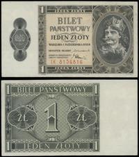1 złoty 1.10.1938, seria IK, numeracja 8156816, 