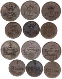 zestaw 6 monet, Berlin, w zestawie 3 x 2 fenigi 