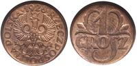 1 grosz 1928, Warszawa, piękna moneta w pudełku 