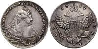 rubel 1739, Moskwa, srebro, 25.58 g, subtelna pa