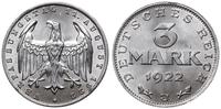 Niemcy, 3 marki, 1922 J