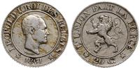 Belgia, 20 centimes, 1861
