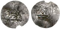 denar 1039-1056, Aw: Krzyż grecki,w trzech kątac