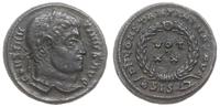 follis 321-324, Siscia, Aw: Głowa cesarza w wień