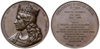 Francja, medal z serii władcy Francji - Childebert II, 1840