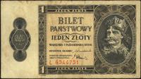 1 złoty 1.10.1938, seria Ł, rzadkie, Miłczak 78a