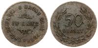 50 groszy 1925-1939, cynk 22.1 mm, 2.52 g, ślady