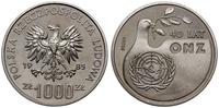 1.000 złotych 1985, Warszawa, 40 Lat ONZ, PRÓBA 