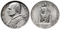 10 lirów 1929, srebro, moneta czyszczona, Berman