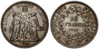 10 franków 1967, Paryż, srebro, 24.98 g, patyna,