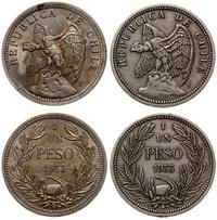 Chile, zestaw 2 x 1 peso, 1933