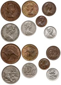 zestaw 7 monet, w skład zestawu wchodzi: 1 cent 
