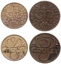 Polska, zestaw 2 monet, 1938