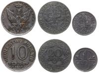 zestaw 3 monet, w skład zestawu wchodzi 10 fenig