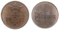 1 fenig 1937, Berlin, piękna moneta w pudełku PC