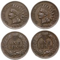 2 x 1 cent 1904, 1905, Filadelfia, typ Indian He