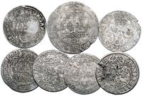 zestaw 7 monet srebrnych, 1 tymf z nieczytelną d