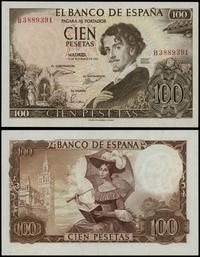 100 peset 19.11.1965, seria B, numeracja 3889391